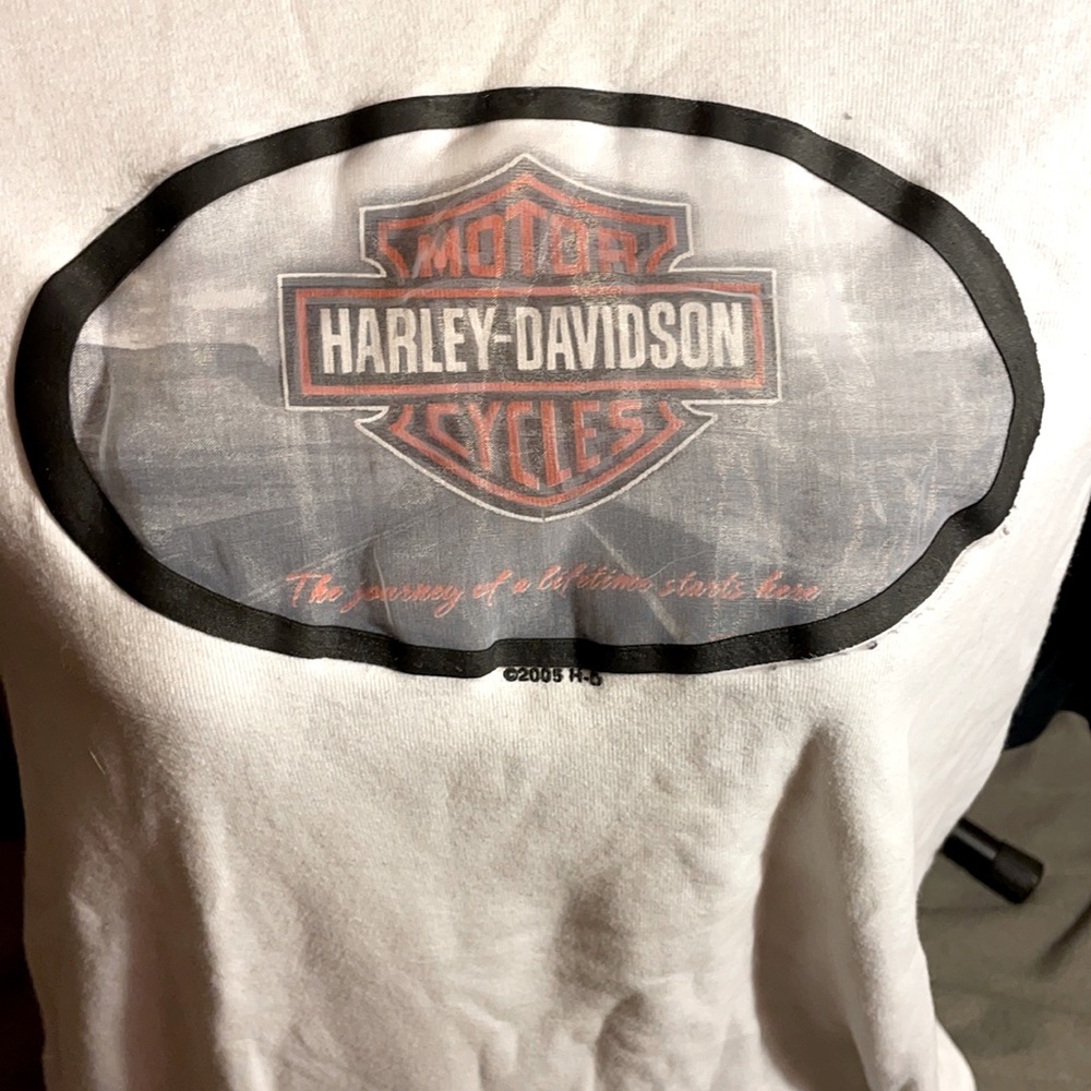 Vintage Harley Davidson 3D Syracuse New York Baseball Top